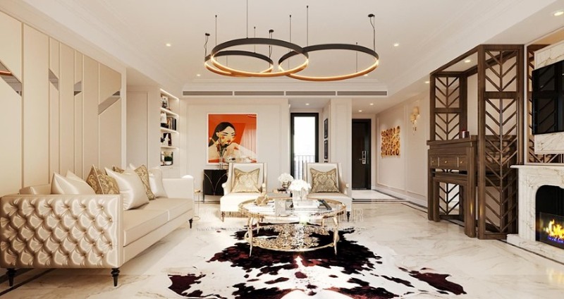 Thiết kế nội thất phòng khách đẹp - Sofa phòng khách sang trọng
