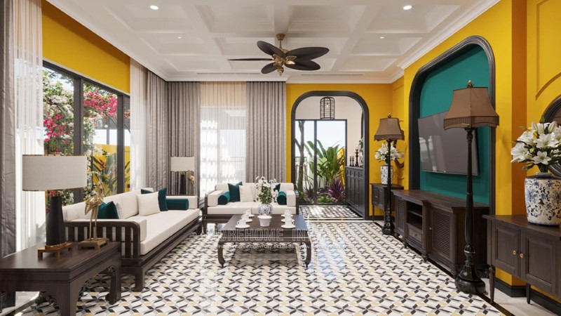 Thiết kế nội thất phòng khách đẹp - Sofa phòng khách sang trọng