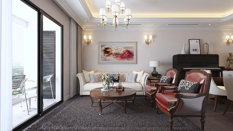 Thiết kế nội thất phòng khách đẹp - Sofa phòng khách sang trọng