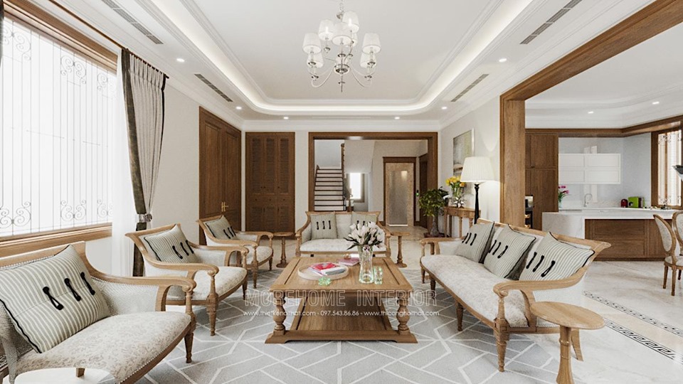 Thiết kế nội thất phòng khách đẹp - Sofa phòng khách sang trọng