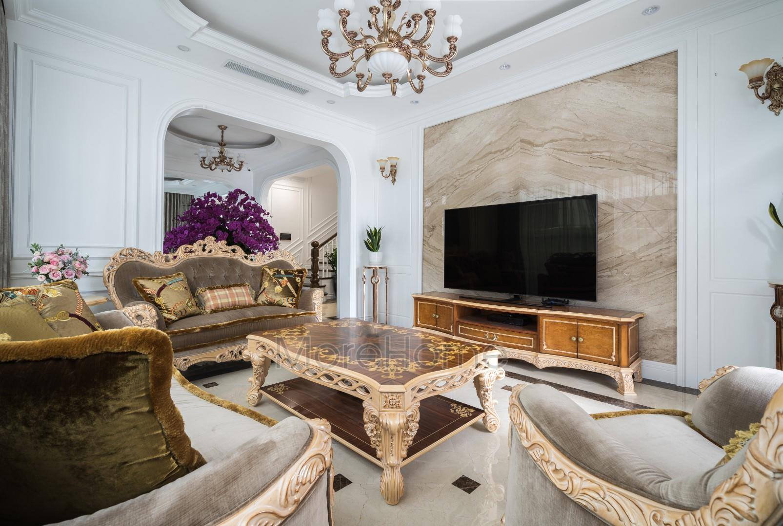 Thiết kế nội thất phòng khách đẹp - Sofa phòng khách sang trọng