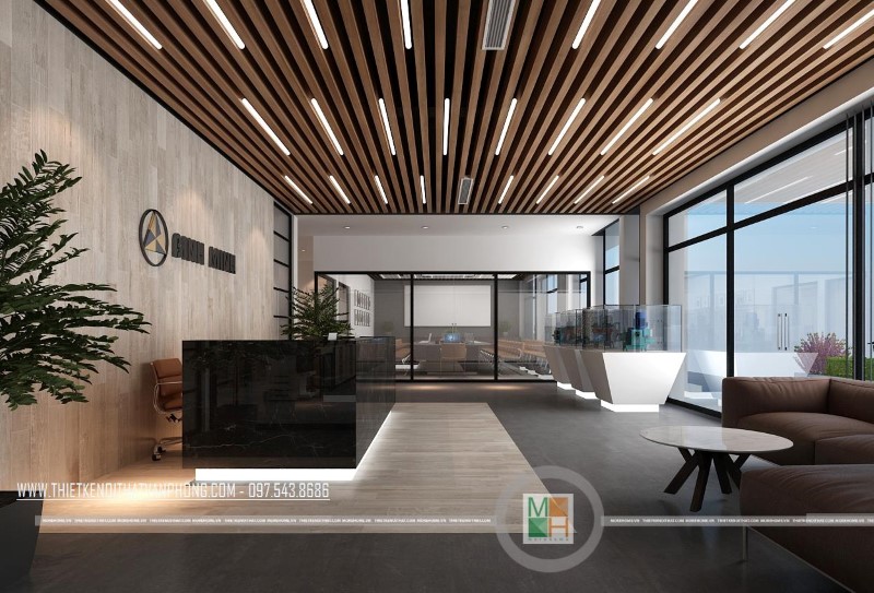 Thiết kế sảnh văn phòng